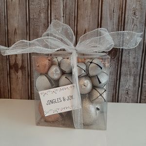 1 Lot of Decorative Metal Glitter Jingle Bells